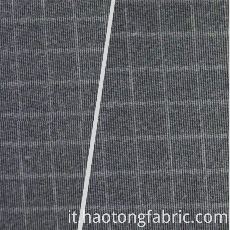 Knitting Two Tone Plaid Polyester Fabrics